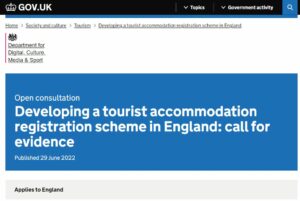 Consultation on Holiday Lets